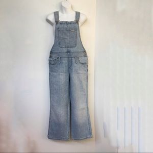 Brody Jeans Overalls Denim Blue Light Wash 99% Cotton Size L Straight Leg